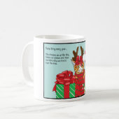 Weihnachtskatzenbuddies Kaffeetasse (Vorderseite Links)