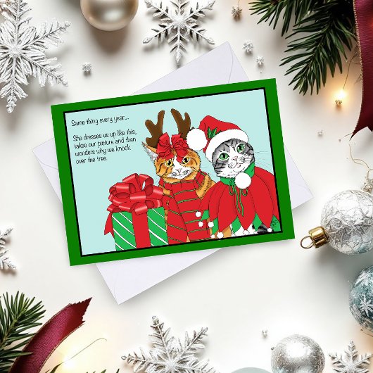 Weihnachtskatzenbuddies Karte