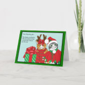 Weihnachtskatzenbuddies Karte (Vorderseite)