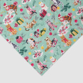 WEIHNACHTSKATZENCHAOS SEIDENPAPIER (Detail)