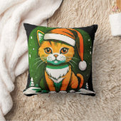 Weihnachtskatzendesign: Niedlich & feierlich Kissen (Decke)