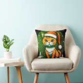 Weihnachtskatzendesign: Niedlich & feierlich Kissen (Stuhl )
