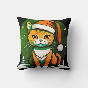 Weihnachtskatzendesign: Niedlich & feierlich Kissen