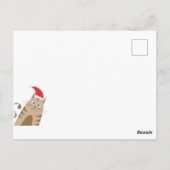 Weihnachtskatzenferien Postkarte (Rückseite)