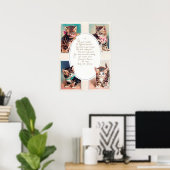 Weihnachtskatzengedicht Feiertag Poster (Heimbüro)