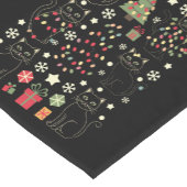 Weihnachtskatzengeschenk für Katzenbesitzer Kurzer Tischläufer (Ecke)