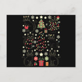 Weihnachtskatzengeschenk für Katzenbesitzer Postkarte (Vorderseite)