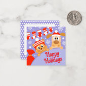 Weihnachtskatzenjunge Mitteilungskarte (Vorderseite/Rückseite Beispiel)