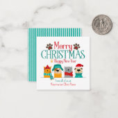 Weihnachtskatzenjunge Mitteilungskarte (Vorderseite/Rückseite Beispiel)