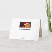 Weihnachtskatzenkarte Karte (Rückseite)