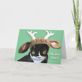 Weihnachtskatzenkarte Karte