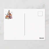 Weihnachtskatzenkätzchen Postkarte (Rückseite)