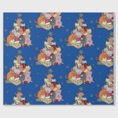 Weihnachtskatzenkatzer Geschenkpapier (Flach)