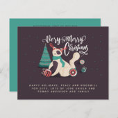 Weihnachtskatzenliebhaber Personalisierter Jahresb (Vorne/Hinten)