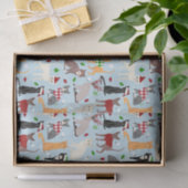 Weihnachtskatzenpapier Seidenpapier (Geschenk)