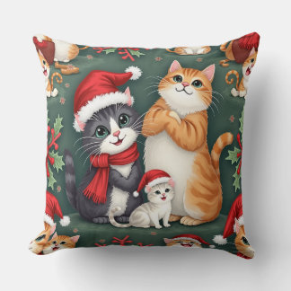 Weihnachtskatzenpolster Kissen