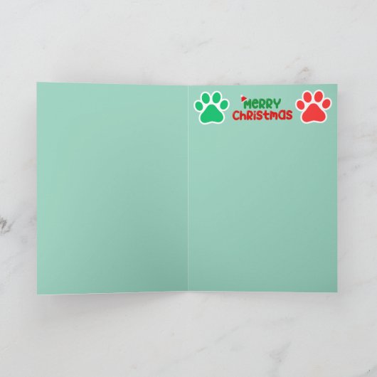 Weihnachtskatzenschloss Karte (Innenseite)