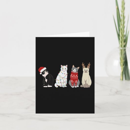 Weihnachtskatzenspass Katze Liebe Katze Mama Katze Karte (Vorderseite)