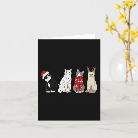 Weihnachtskatzenspass Katze Liebe Katze Mama Katze Karte (Gelbe Blume)