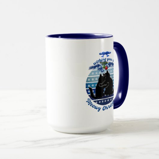 WeihnachtskatzenTasse, Weihnachtskätzchen Tasse (VorderseiteRechts)