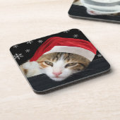 WeihnachtskatzenUntersetzer Getränkeuntersetzer (Linke Seite)
