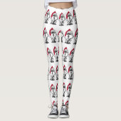 Weihnachtskatzenurlaub Leggings (Vorderseite)