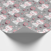 Weihnachtskatzenverpackungsblätter Geschenkpapier (Ecke)