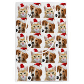 Weihnachtskatzenwelse Niedlicher Rotweiße Weihnach Mittlere Geschenktüte (Vorderseite)