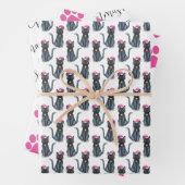 Weihnachtskatzenwrapping Geschenkpapier Set (Beispiel)