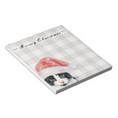 Weihnachtskatzwünsche Meowy Christmas Buffalo Kari Notizblock (angewinkelt)