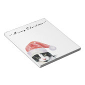 Weihnachtskatzwünsche Meowy Weihnachten Notizblock (angewinkelt)