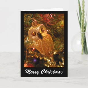 Weihnachtskauz Feiertagskarte