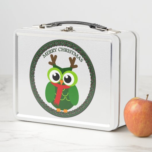 Weihnachtskauz Metall Lunch Box (Beispiel)