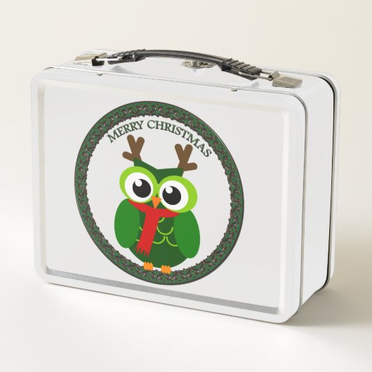 Weihnachtskauz Metall Lunch Box (Rückseite)