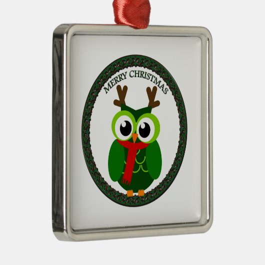 Weihnachtskauz Ornament Aus Metall (Rechts)