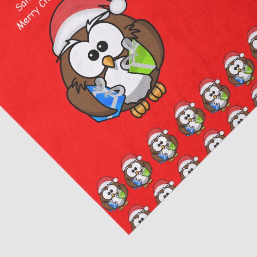 Weihnachtskauz Seidenpapier (Ausschnitt)