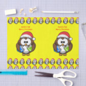 Weihnachtskauz Seidenpapier (Handwerk)