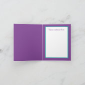 Weihnachtskauz verleiht Stimmung Feiertagskarte (Innenseite)