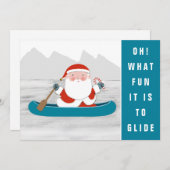 Weihnachtskayaking Camping Weihnachtskarten Feiertagskarte (Vorne/Hinten)