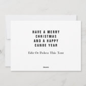 Weihnachtskayaking Camping Weihnachtskarten Feiertagskarte (Rückseite)