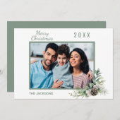 Weihnachtskegelfamilie Foto (Vorne/Hinten)