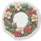 Weihnachtskeks Aufkleber (Vorderseite)