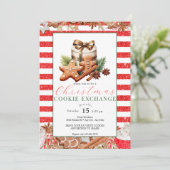 Weihnachtskeks | Austausch Einladung (Stehend Vorderseite)
