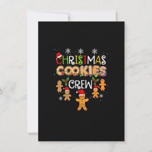 Weihnachtskeks Backgebäck Crew Funny Pajamas Famil Einladung