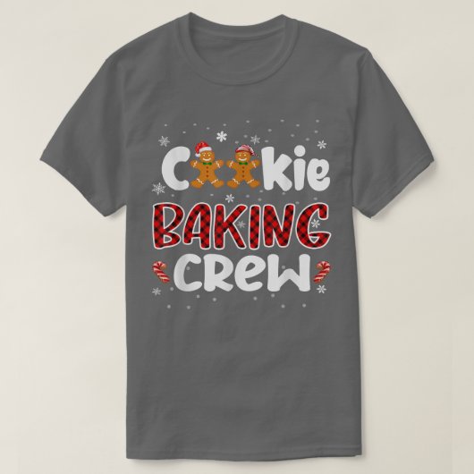 Weihnachtskeks Backgebäck Crew Funny Pajamas Famil T-Shirt (Design vorne)