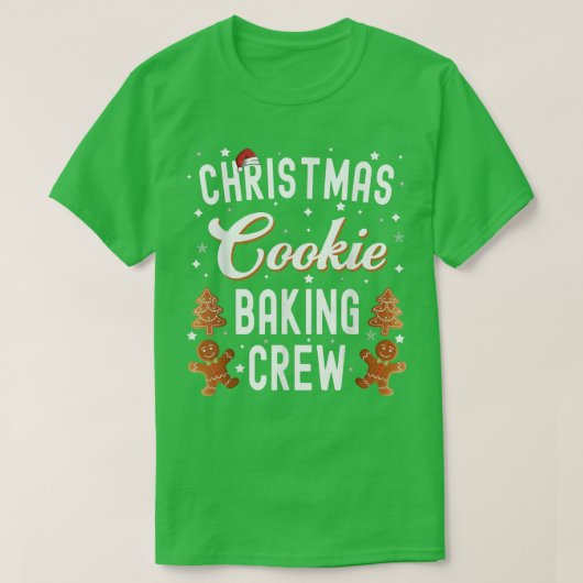 Weihnachtskeks Backgebäck Crew T-Shirt (Design vorne)
