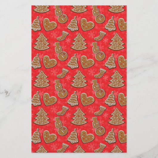 Weihnachtskeks Briefpapier (Vorderseite)