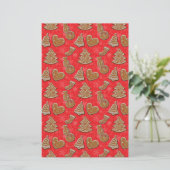 Weihnachtskeks Briefpapier (Stehend Vorderseite)