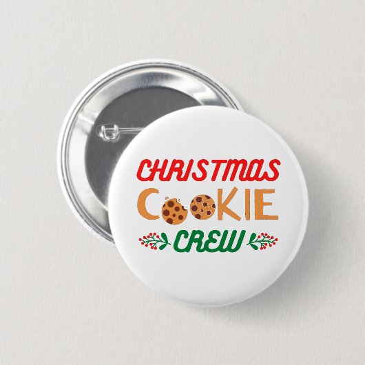 Weihnachtskeks-Crew Button (Vorne & Hinten)
