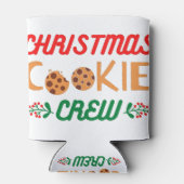 Weihnachtskeks-Crew Dosenkühler (Rückseite)